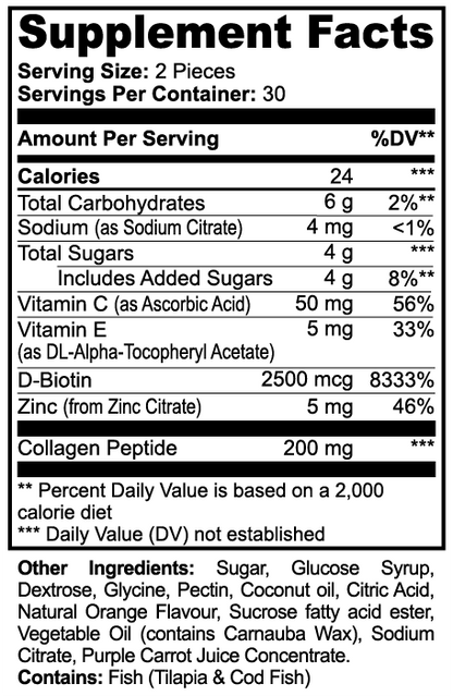 Skin Glow Collagen Gummies (Adult)
